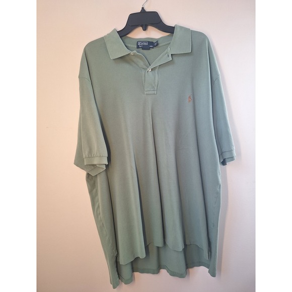Polo Ralph Lauren Other - Polo Ralph Lauren Mens 2XLT Tall Sage Green Pique Cotton Short Sleeve Golf Polo